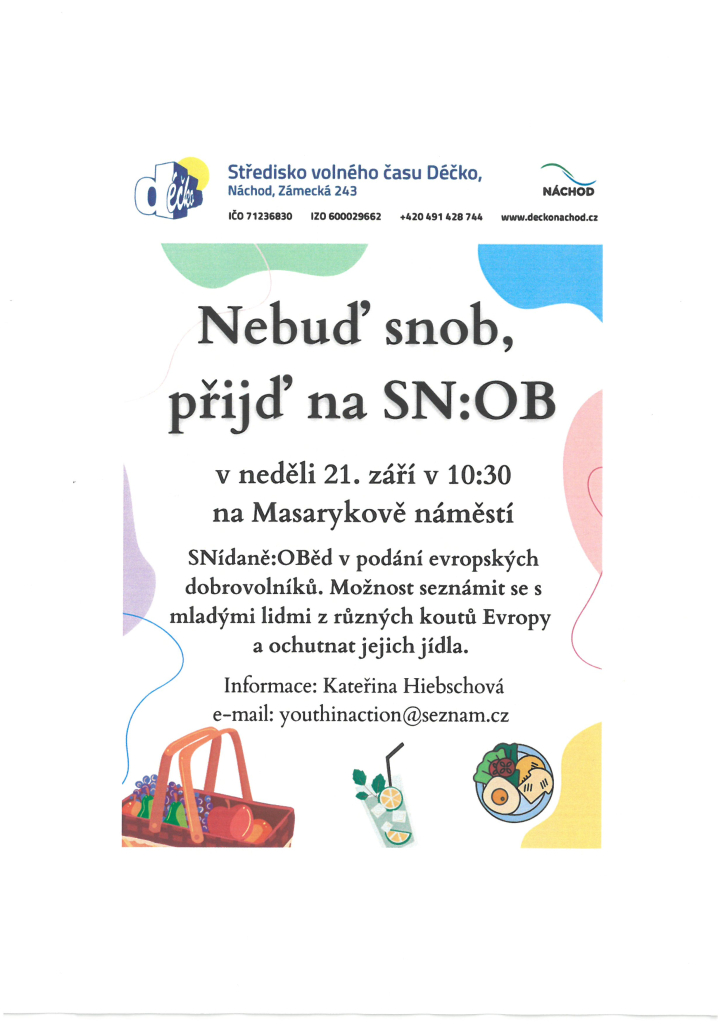 Nebuď snob, přijď na SN:OB!