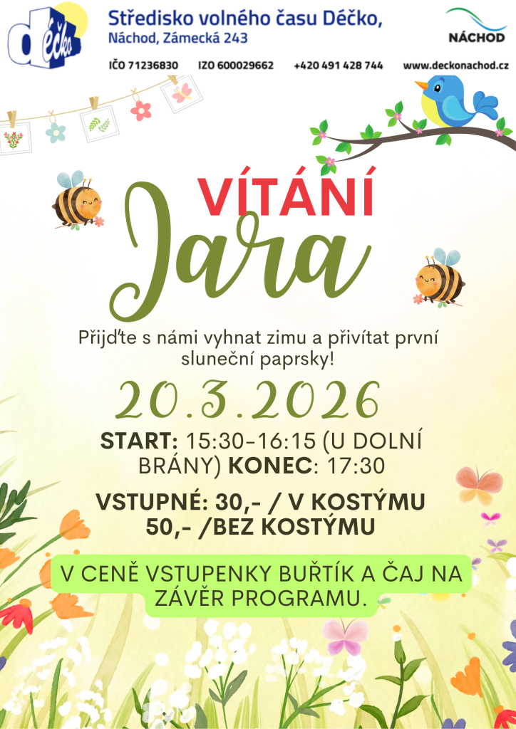 odpolední VÍTÁNÍ JARA