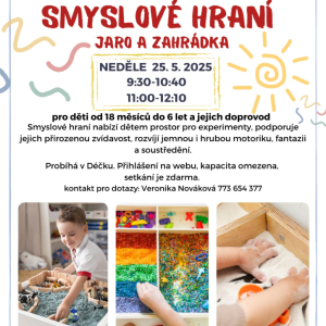 Smyslové hraní - jaro a zahrádka 9:30