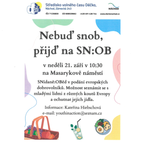 Nebuď snob, přijď na SN:OB!